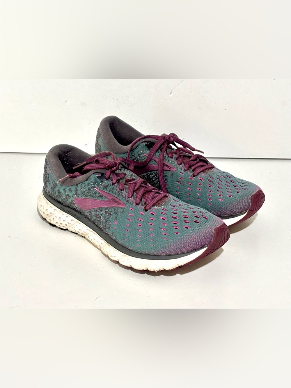 Brooks Glycerin 17 Women's Running Shoes Size 8 Purple Green